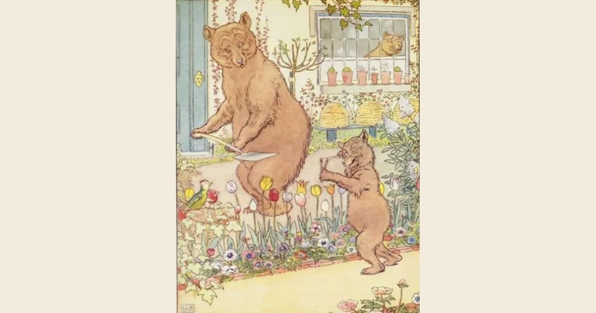 3びきのくま 原書イラスト（L.レズリー・ブルック画）